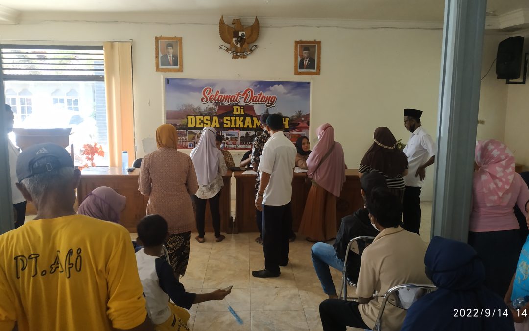 Penyaluran BLT BBM Desa Sikampuh