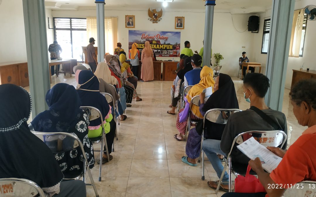Penyaluran Bantuan Sosial BLT BBM, Sembako dan PKH Desa Sikampuh
